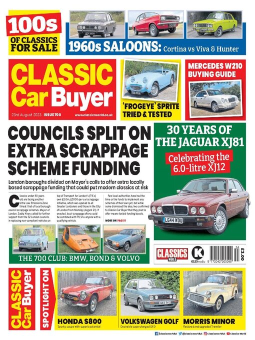 Kelsey Publishing Ltd作のClassic Car Buyerの作品詳細 - 貸出可能